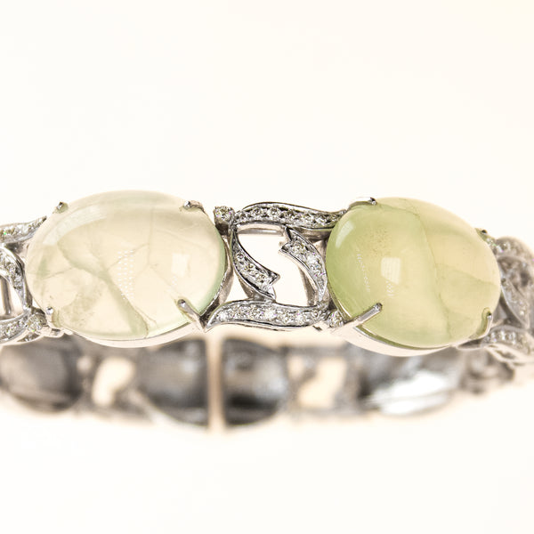 18k Gold Cabochon Bangle Pre owned
