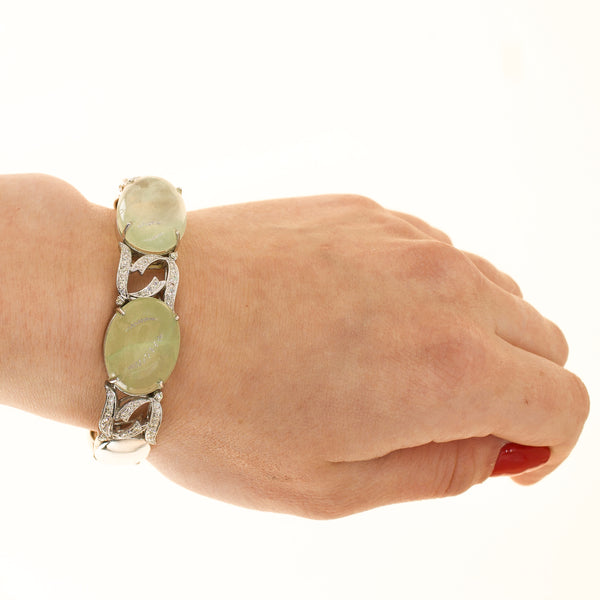 18k Gold Cabochon Bangle Pre owned