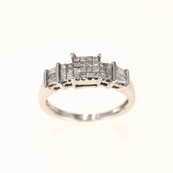14k Princess-Cut Diamond Ring Pre owned