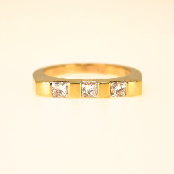 3 Stone Mens Gypsy Ring