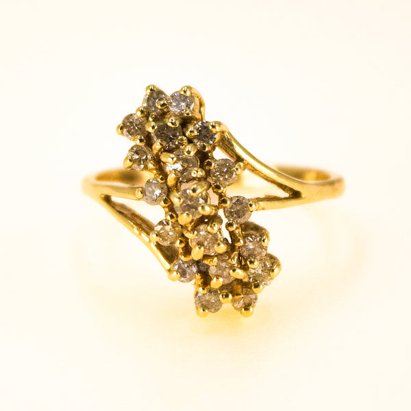 Diamond Cluster Ring