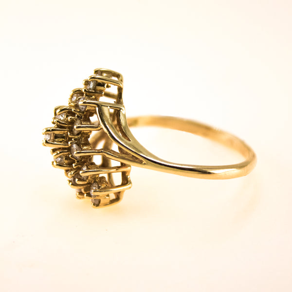 Diamond Cluster Ring