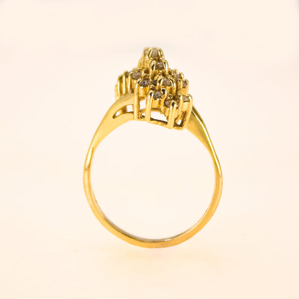 Diamond Cluster Ring