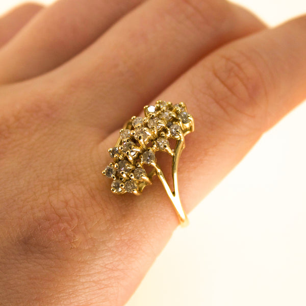 Diamond Cluster Ring