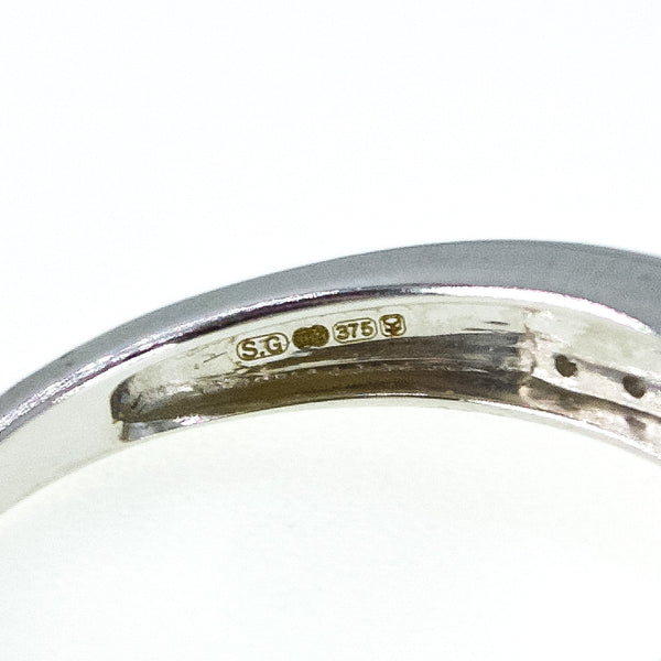 9ct White Gold diamond Ring