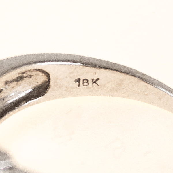 18k Gold Princess-Cut Diamond ring