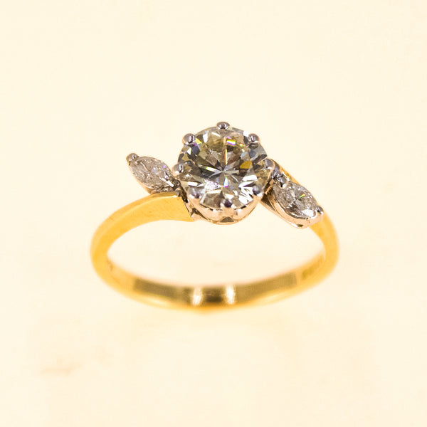 1 carat RC Diamond Trilogy Ring Pre owned