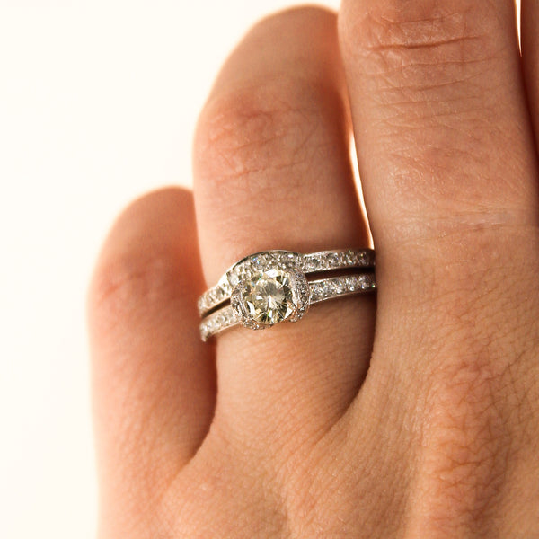 Platinum 0.50ct Diamond Ring Set