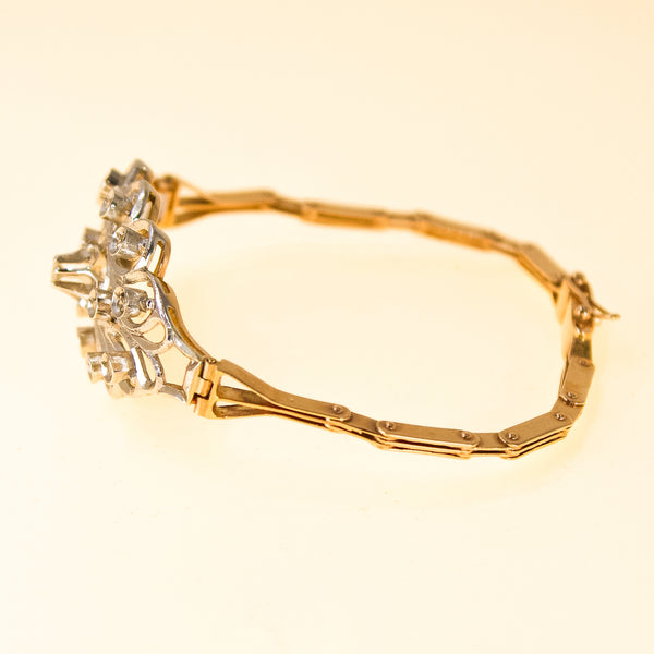 14k Gold Cluster Bracelet Pre owned