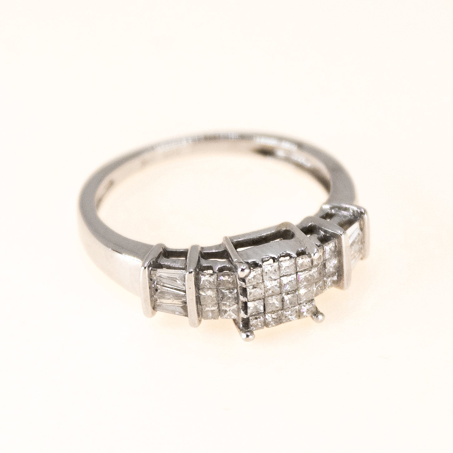 14k Princess-Cut Diamond Ring Pre owned