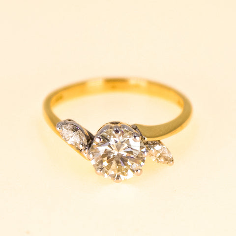 1 carat RC Diamond Trilogy Ring Pre owned