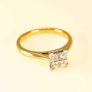Princess-cut Diamond Ring